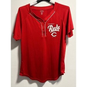 Vintage Cincinnati Reds Shirt Mens XL Campus Lifestyle MLB Baseball Red Graphic